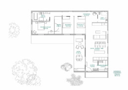 plano casa 150 m2 alem arquitectura
